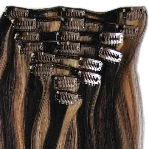 Clip on hair extensions